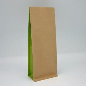 BOXpack papierowe +  zielone zakładki boczne 100g 80+50x210mm 1000szt.