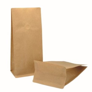 BOXpack brązowy papier, wentyl + nacinka 250g 100+70 x 225 mm 1000szt.