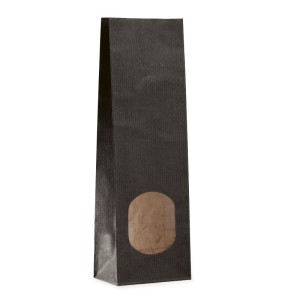 Klockowe czarne papierowe z oknem 50g 55+30x175mm 1000szt.