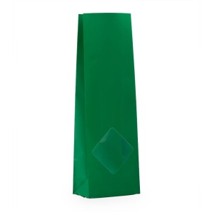 OPP Klockowe zielone matowe caro okno 250g 80+50x250mm 1000szt.