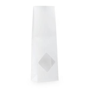 OPP Klockowe białe matowe caro okno 500g 105+65x300mm 1000szt.