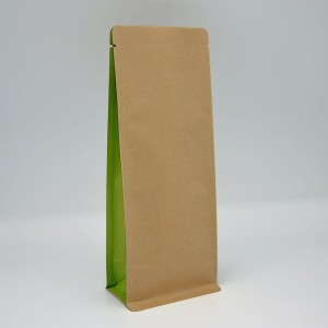 BOXpack papierowe +  zielone zakładki boczne 100g 80+50x210mm 1000szt.